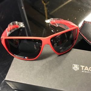 COPY - TAG Heuer 9203-107 Racer Sunglasses - Red